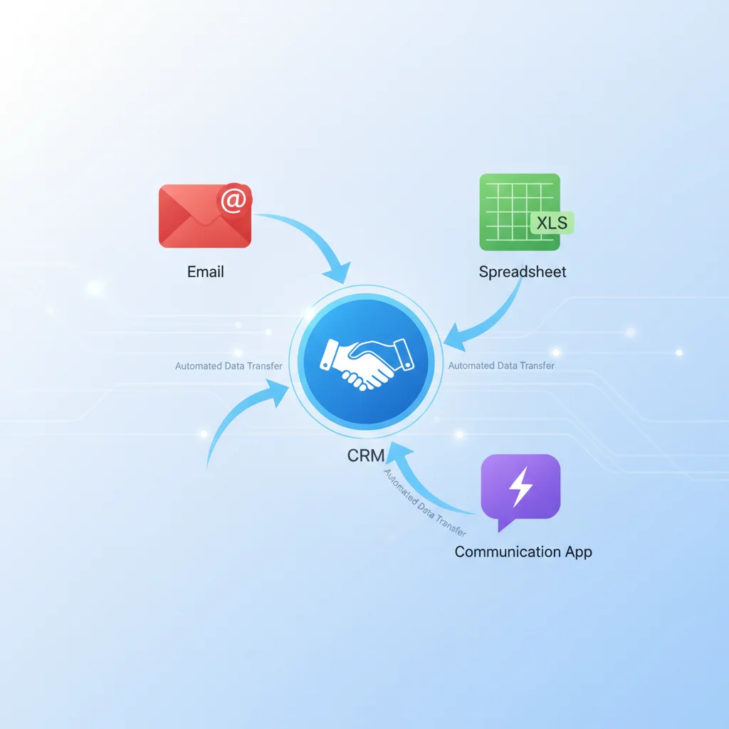 Seamless data integration between various business applications through automation.