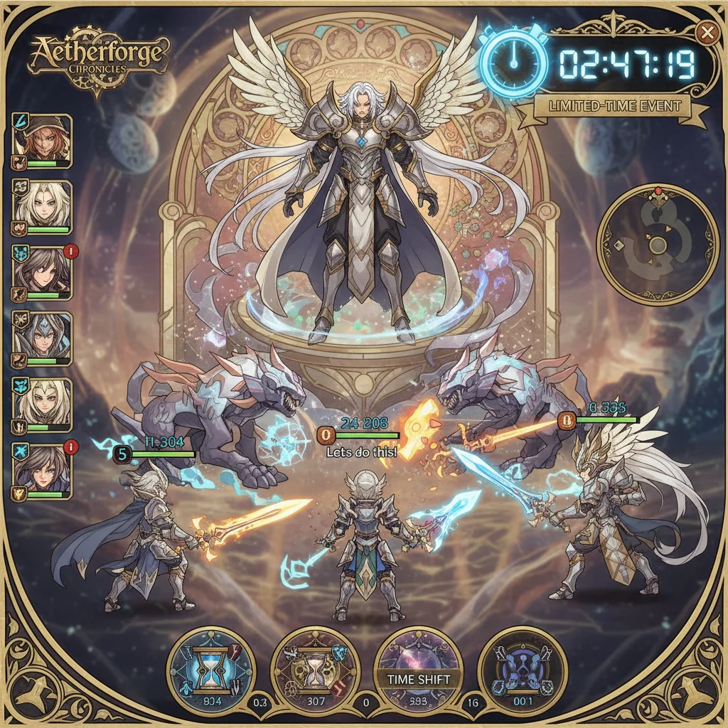 Screenshot of exclusive in-game event in limited-time gaming app