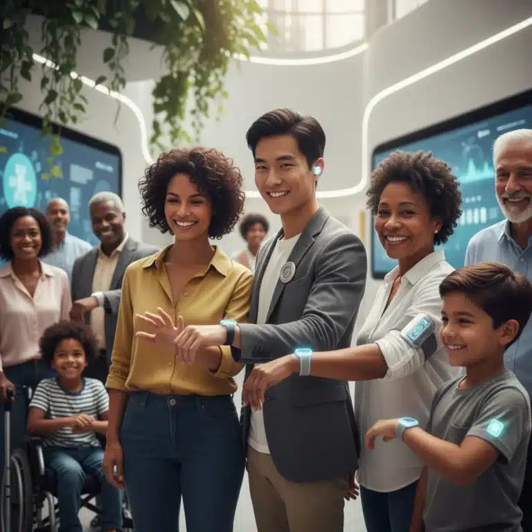 Futuristic wearable devices enhancing health for diverse US consumers in 2026