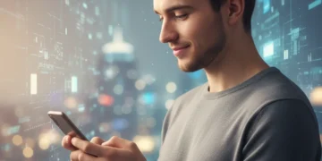 Mindful Tech Use: 6 Strategies to Reduce Digital Overwhelm by 20% This Year Person mindfully using smartphone to reduce digital overwhelm