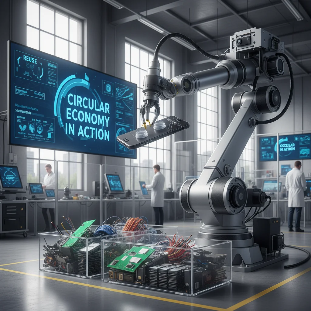Advanced robotic smartphone recycling and material recovery