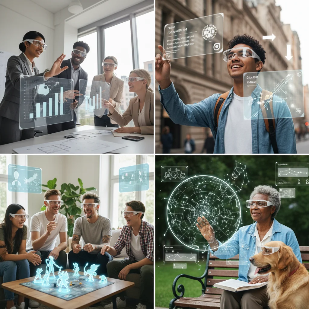 Diverse US early adopters using AR glasses for various applications in 2026