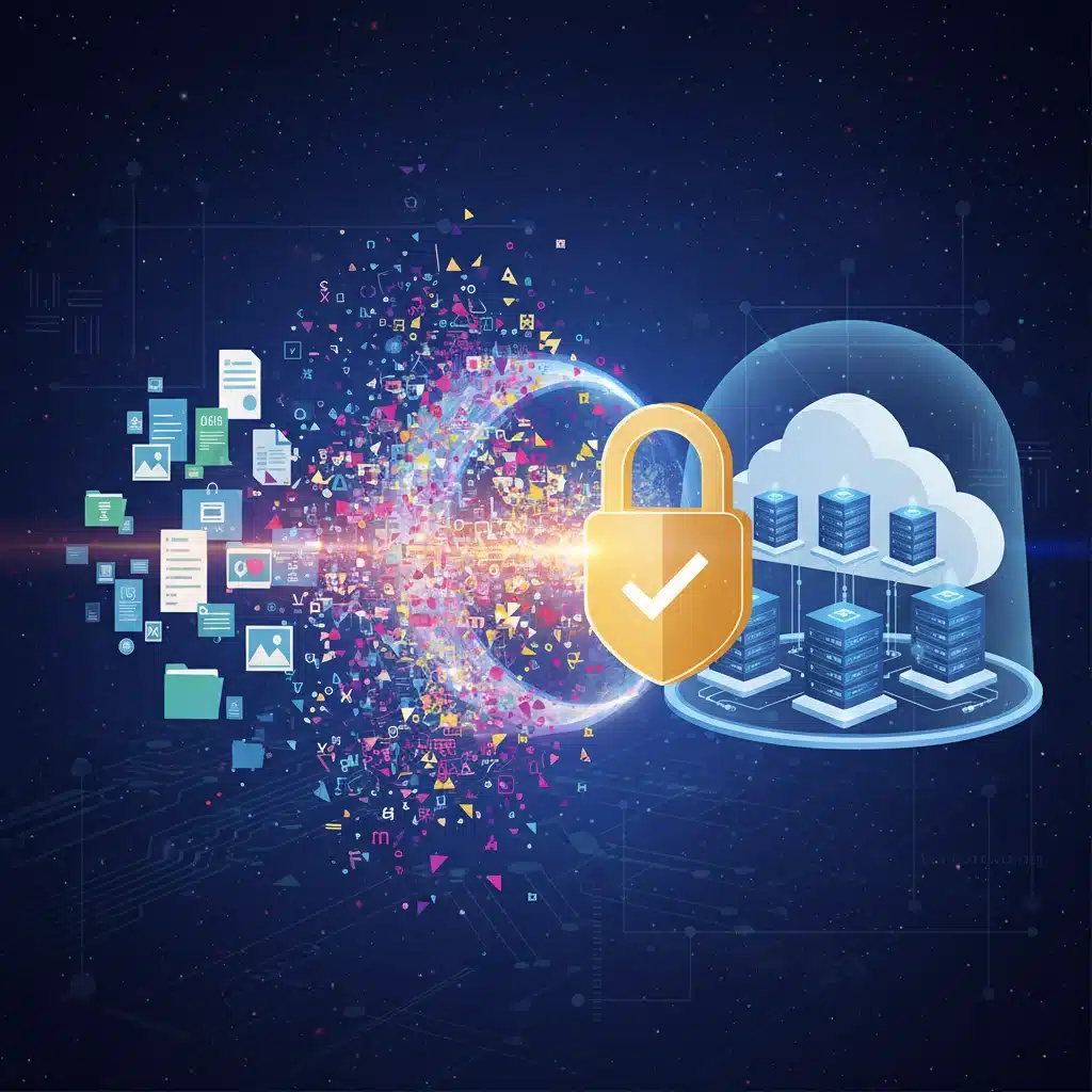 Data encryption protecting sensitive information in cloud productivity tools